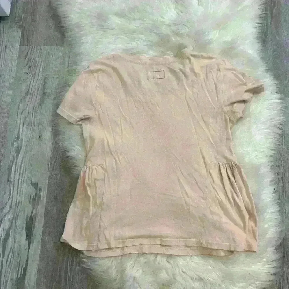 Current Elliot The Girlfriend Tee in Devotion blush pink Overdye Sz 1 or small - Picture 6 of 10
